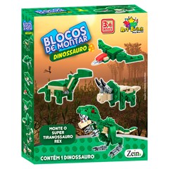 Blocos montar dinossauros 8mod               cx:120