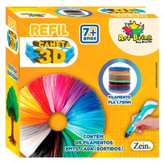 Refil p/caneta 3d c/5 unidades 200cmx0,17mm