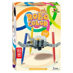 Robo criando desenhos c/3 canetinhas