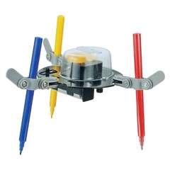 Robo criando desenhos c/3 canetinhas