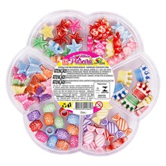 Kit pulseira no estojo plastico              cx:144