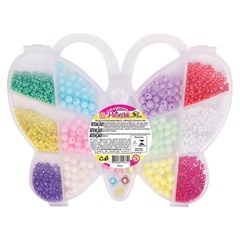 Kit pulseira no estojo borboleta plastico    cx:144