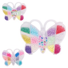 Kit pulseira no estojo borboleta plastico    cx:144