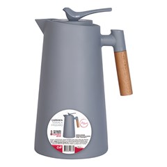 Garrafa termica 1l bird cinza alca madeira          cx:012