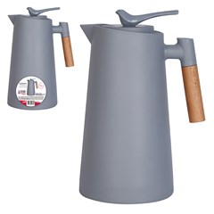 Garrafa termica 1l bird cinza alca madeira          cx:012