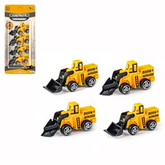 Colecao construcao 4pcs pull back            cx:024