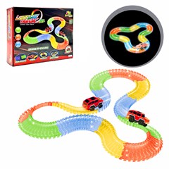 Pista flexivel brilha no escuro 120pcs       cx:012