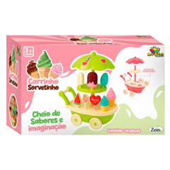 Carrinho de sorvete 14pcs 18x15cm            cx:024