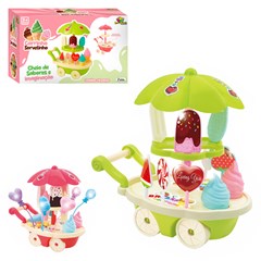 Carrinho de sorvete 14pcs 18x15cm            cx:024