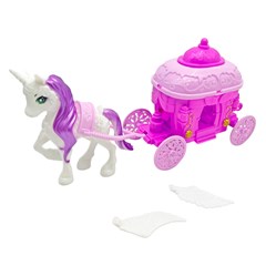 Carruagem com poney 25x17cm