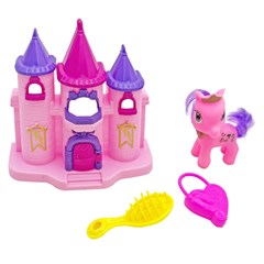 Castelinho c/poney e 2 acessorios            cx:024