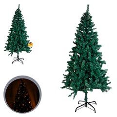 Arvore verde led elegance 180cm 600galhos 200leds b/f bivolt  cx:001