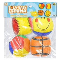 Bolas baby espuma 4pcs                       cx:036