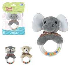 Chocalho bichinhos pelucia 12cm              cx:072