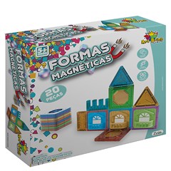 Jogo formas magneticas 20pcs                 cx:024