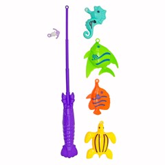 Varinha pega peixe c/4 peixes                cx:00048