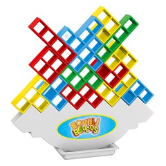 Jogo torre encaixe/equilibre 32pcs grande    cx:012