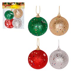 Bola saq glitter 6cm 4pcs                    cx:036