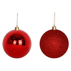 Bola saq lisa 7cm 2pcs vermelha              cx:024