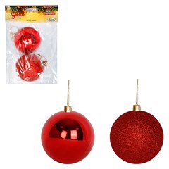 Bola saq lisa 7cm 2pcs vermelha              cx:024