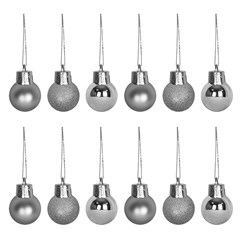 Bola tb lisa 2,5cm 12pcs prata               cx:048