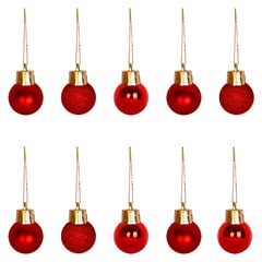 Bola tb lisa 3cm 10pcs vermelha              cx:048