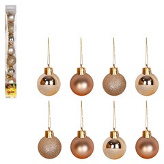 Bola tb lisa 4cm 8pcs champanhe              cx:048