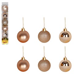 Bola tb lisa 5cm 6pcs champanhe              cx:036