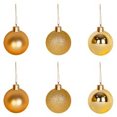 Bola tb lisa 5cm 6pcs dourada                cx:036