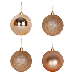 Bola tb lisa 7cm 4pcs champanhe              cx:024