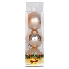 Bola tb lisa 8cm 3pcs champanhe              cx:018