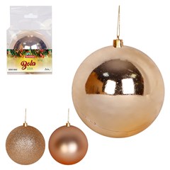 Bola tb lisa 10cm 1pc champanhe              cx:018