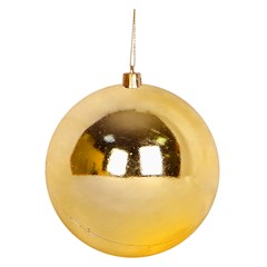 Bola tb lisa 10cm 1pc dourada                cx:018