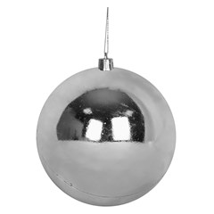 Bola tb lisa 10cm 1pc prata                  cx:018