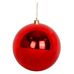 Bola tb lisa 10cm 1pc vermelha               cx:018