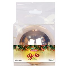 Bola tb lisa 12cm 1pc champanhe              cx:012