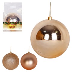 Bola tb lisa 12cm 1pc champanhe              cx:012