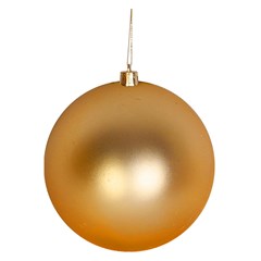 Bola tb lisa 12cm 1pc dourada                cx:012