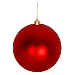 Bola tb lisa 12cm 1pc vermelha               cx:012