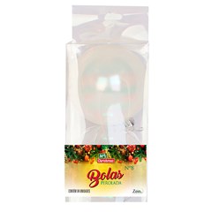 Bola tb perolada 10cm 2pcs                  cx:012