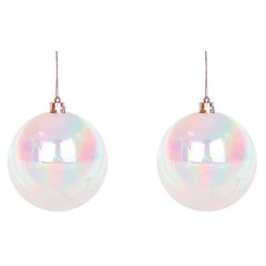 Bola tb perolada 10cm 2pcs                  cx:012