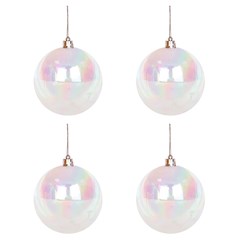 Bola tb perolada 8cm 4pcs                    cx:018