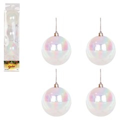 Bola tb perolada 8cm 4pcs                    cx:018