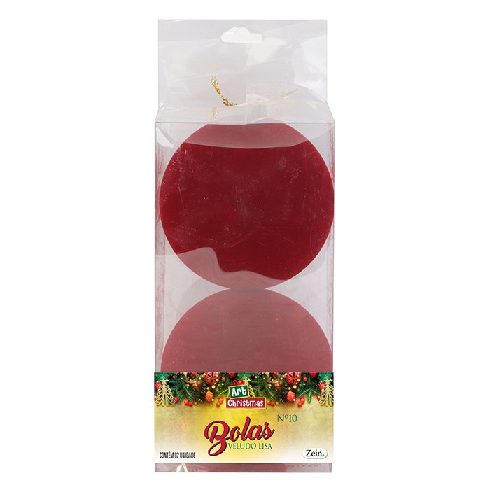 Bola tb veludo lisa 10cm 2pcs cx:024 | Atacado de Utilidades