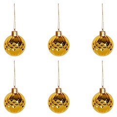 Bola tb diamond 5cm 6pcs dourado             cx:036