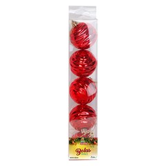 Bola tb wave 6cm 5pcs vermelho               cx:036