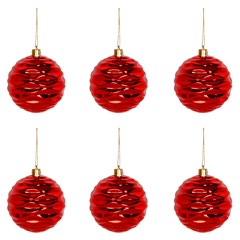 Bola tb wave 6cm 5pcs vermelho               cx:036