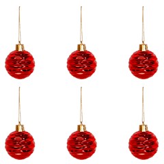 Bola tb wave 5cm 6pcs vermelho               cx:036