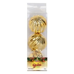 Bola tb twist 8cm 3pcs dourado               cx:036