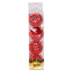 Bola tb twist 7cm 4pcs vermelho              cx:036